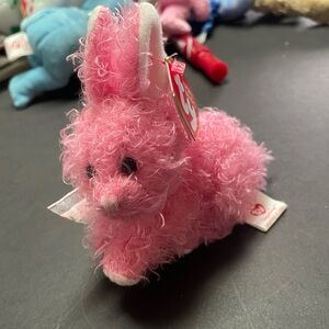 TY Itty Bitty Pink Rabbit Sugartwist Beanie Baby